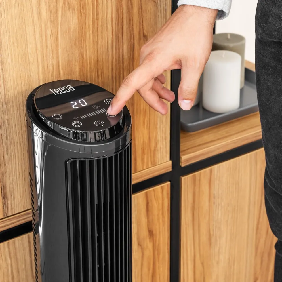 teesa-compacte-torenventilator-wlkUbNlO-1.webp Fashion Teesa Compacte Torenventilator Kolomventilator Met Ascillatie