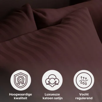 New Ten Cate 100% Katoensatijnen Eenpersoons Dekbedovertrek