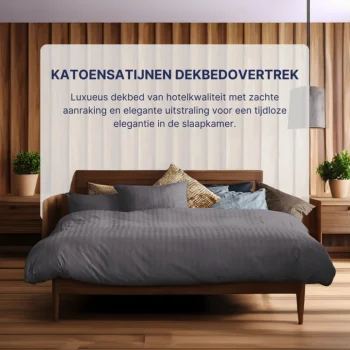 Sale Ten Cate 100% Katoensatijnen Eenpersoons Dekbedovertrek