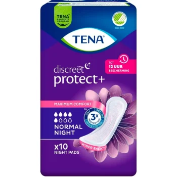Fashion Tena Discreet Protect+ Normal Night Verbanden