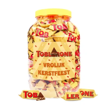 New Toblerone Mini Melkchocolade "Vrolijk Kerstfeest" Kerstcadeau