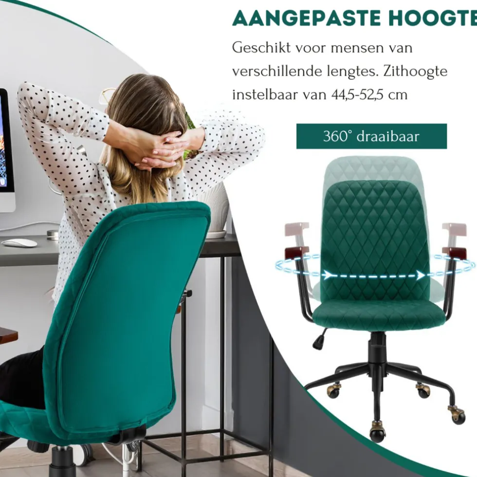 trendmix-fluwelen-vintage-bure-FmTkulvm-4.webp Fashion Trendmix Fluwelen Vintage Bureaustoel Met Kantelbare Rugleuning