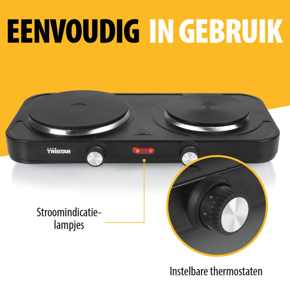 tristar-elektrische-kookplaat-vIlgCnte-2.webp Sale Tristar Elektrische Kookplaat KP-6152 Vrijstaand 2 Kookzones Vrijstaand