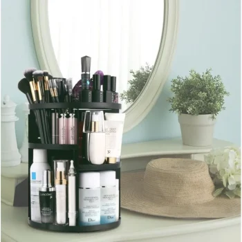 Online UNIQ 360° Roterende Make‑up Organizer – Zwart
