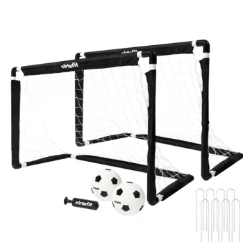 Hot VirtuFit Kinder Voetbaldoelen Set Met 2 Ballen En Pomp