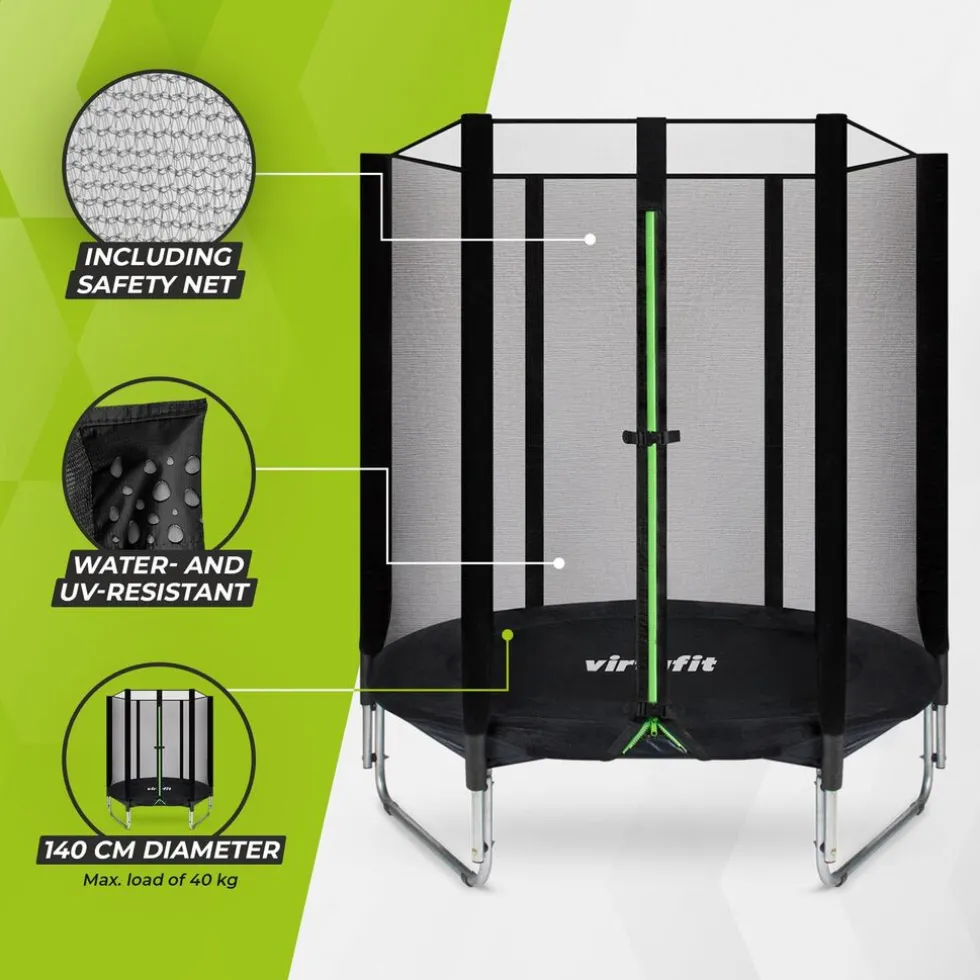 virtufit-kindertrampoline-met-eQndbhEn-4.webp Outlet VirtuFit Kindertrampoline Met Veiligheidsnet