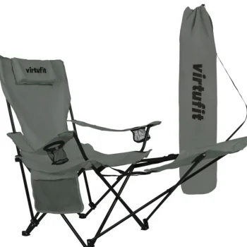 Discount VirtuFit Opvouwbare Camping Stoel Met Voetsteun