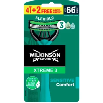 Discount Wilkinson Sword Xtreme 3 Sensitive Wegwerpscheermesjes