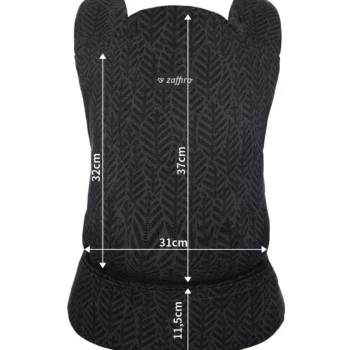 Hot Zaffiro City Graphite Leaves Ergonomische Draagzak