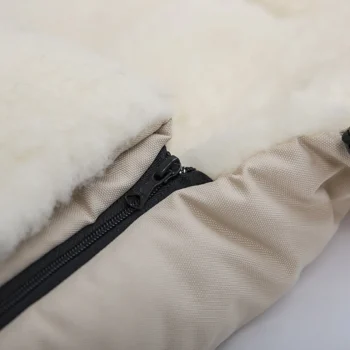 Best Zaffiro Wol Beige Universele Afritsbare Voetenzak